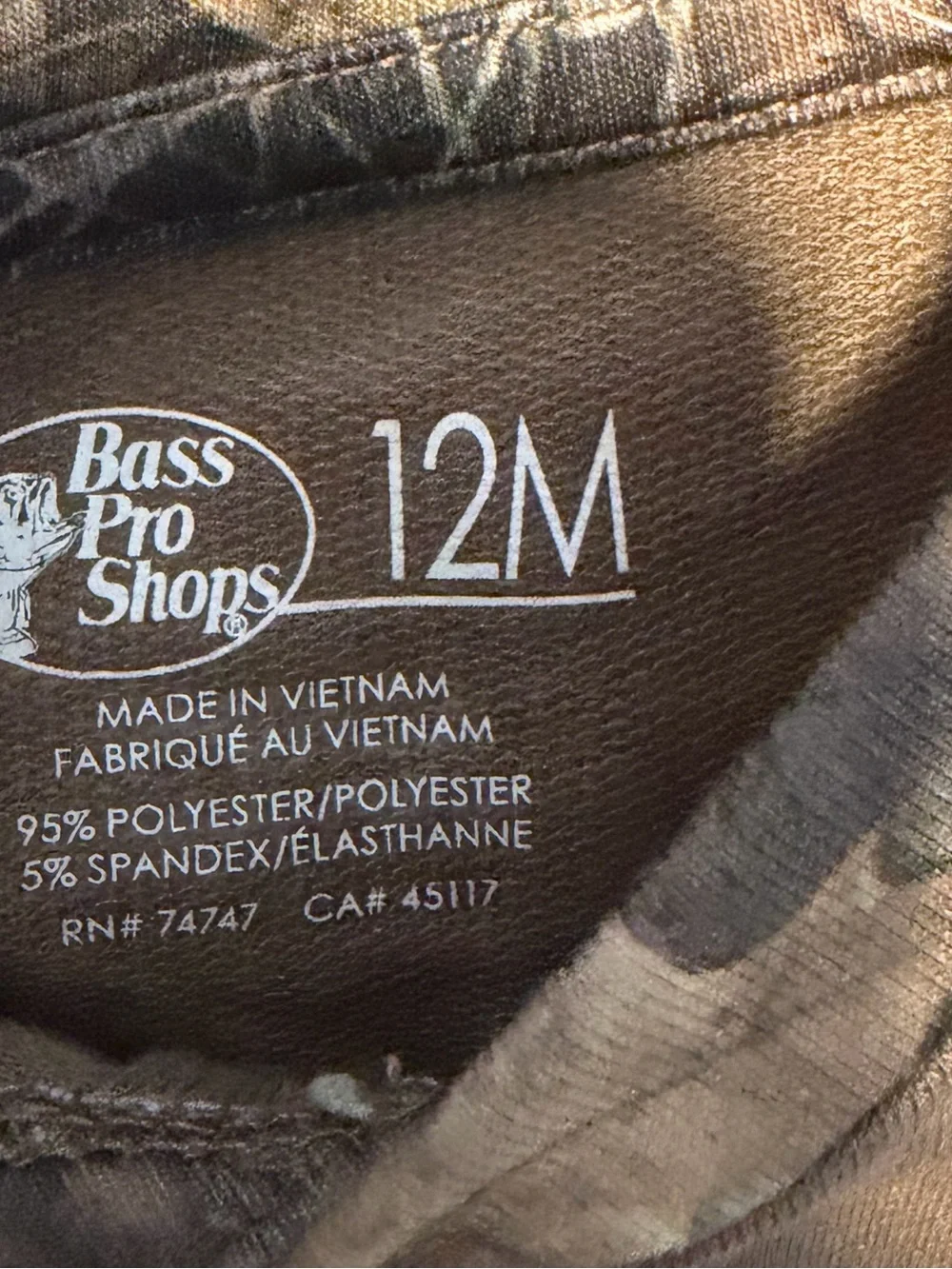 Bass Pro Shops Brown Camo Long-Sleeve Baby Onesie